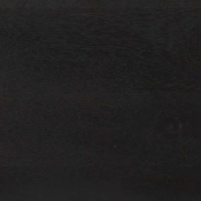 Aparador 110x30x75cm madeira de mangueira maciça preto/ dourado