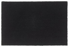 vidaXL Tapete de porta 60x90 cm fibra de coco tufada preto