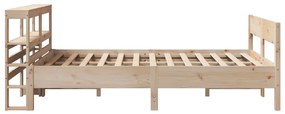 Cama sem colchão 120x190 cm madeira de pinho maciça
