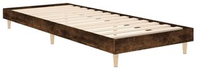 Estrutura cama s/ colchão derivados de madeira carvalho fumado