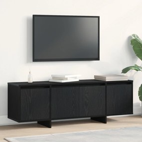 Móvel para TV vidaXL Preto Carvalho 120x30x40,5 cm Madeira engenheirad