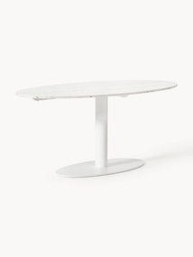 Mesa de jantar oval em mármore Miley, 180 x 90 cm