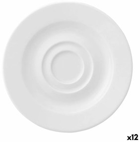 Prato Ariane Prime Espresso Cerâmica Branco (13 cm) (12 Unidades)