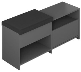 Sapateira Berlin – Nogueira/Branco – 60x200x35 cm