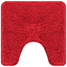 Conjunto de Tapetes de Banho 3 Peças VidaXL Vermelho Polipropileno Ant