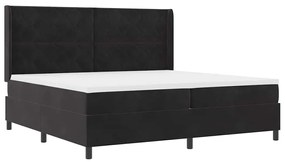 Cama Box com Colchão vidaXL Preta 200x200 cm Veludo