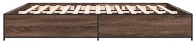 Estrutura de cama 200x200cm derivados madeira/metal