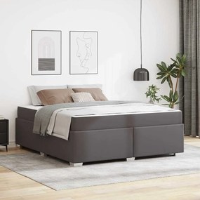 Estrutura da Cama Outros Cinzeto 180 x 200 cm Couro sintético