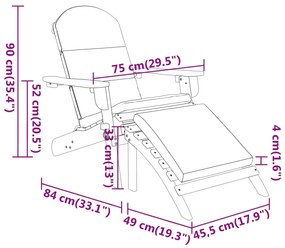 3 pcs conjunto lounge de jardim Adirondack acácia maciça