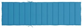 Almofadão p/ espreguiçadeira 200x50x3 cm tecido oxford azul