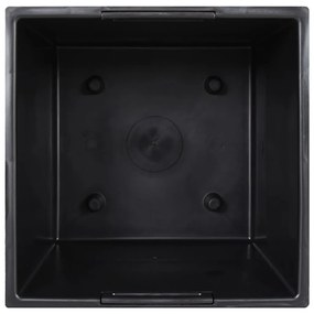 Vaso c/ interior removível 21/49 L + aspeto cimento cinza