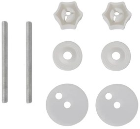 Assentos de sanita com tampas de fecho suave 2 pcs MDF branco