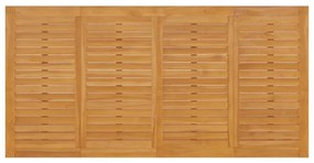 Mesa Batávia 200x100x75 cm madeira de teca maciça