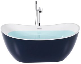 Banheira autónoma em acrílico azul marinho 170 cm ANTIGUA Beliani
