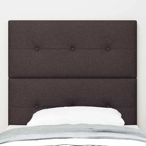 Cabeceira LED Marrom Escuro 90 cm em Tecido