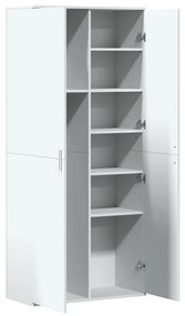 Armário alto 80x35x180 cm derivados de madeira branco
