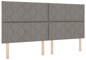 Cabeceira Design de Blocos de Diamante Taupe 200 cm Tecido