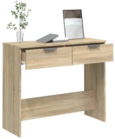Mesa consola 90x36x75 cm derivados de madeira carvalho sonoma