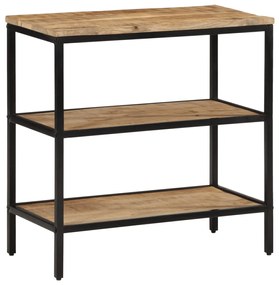 vidaXL Mesa consola 70x35x70 cm madeira de mangueira áspera maciça