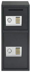 Cofre Electrónico Digital Cinza Escuro 35x31x80 cm Aço