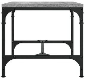 Mesa de apoio 40x40x35 cm derivados de madeira cinzento sonoma