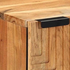 Armário de Banheiro vidaXL Castanho, preto