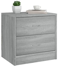Mesa cabeceira 40x30x40 cm derivados de madeira cinzento sonoma