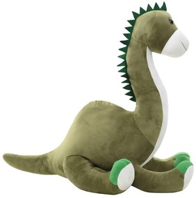 vidaXL Dinossauro brontossauro de peluche verde