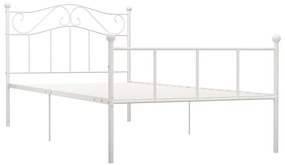 Estrutura de cama 100x200 cm metal branco