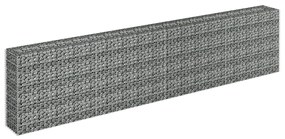 Canteiro elevado/cesto gabião 360x30x90 cm aço galvanizado