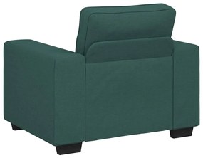 Poltrona 60 cm tecido verde-escuro