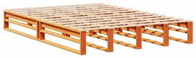 Cama com estante sem colchão 120x190 cm madeira maciça