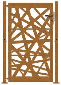 Portão de jardim 105x155 cm design de luz em aço resistente