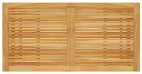 5 pcs conjunto de jantar p/ jardim c/ almofadões castanho
