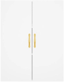 Armários de parede 2 pcs 69,5x34x90 cm branco