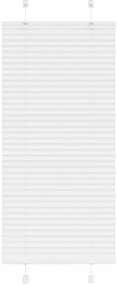 Branco Plissada Cega 65x150 cm Largura Tecido 64,4 cm Poliéster