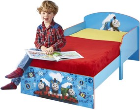 CAMA INFANTIL THOMAS & FRINDS COM COLCHÃO E ALMOFADA 59,x77x142 cm AZUL