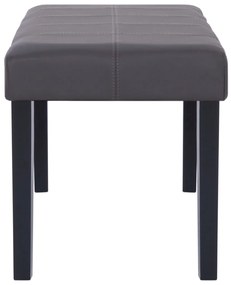 Banco 106 cm couro artificial cinzento