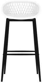 Cadeiras de bar 4 pcs branco