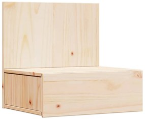 Mesa de Cabeceira Montada na Parede com gaveta 2 pcs Castanho