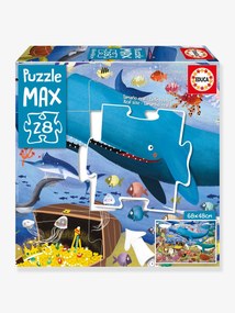 Puzzle Max com 28 peças, Animais do Fundo do Mar - EDUCA azul