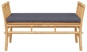 Banco de Jardim vidaXL com Almofada de 110 cm em Bambu
