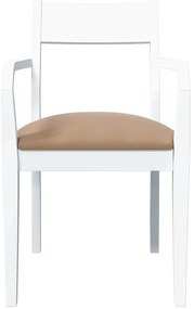Cadeiras de jantar com almofadões 2 pcs madeira maciça branco