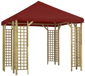 vidaXL Gazebo 3x3 m bordô