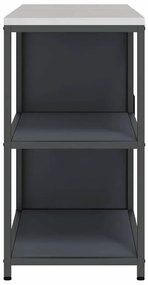 Conjunto de Armazenamento de Cozinha 2 pcs Cinzento-escuro