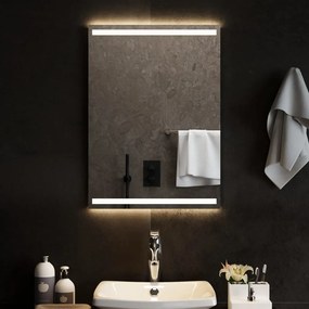 3154063 vidaXL Espelho de casa de banho com luzes LED 50x70 cm