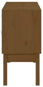 Aparador 110x40x78 cm madeira de pinho maciça castanho-mel