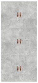 Cama de Armazenamento Cinza Concreto 90x200 cm