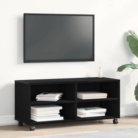 Armário de TV vidaXL Preto 90x35x35 cm em Madeira Derivada