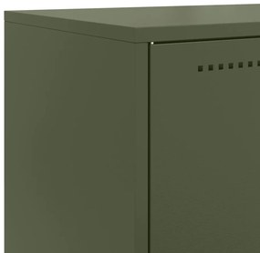 Aparador alto 68,5x38,5x107 cm aço verde azeitona
